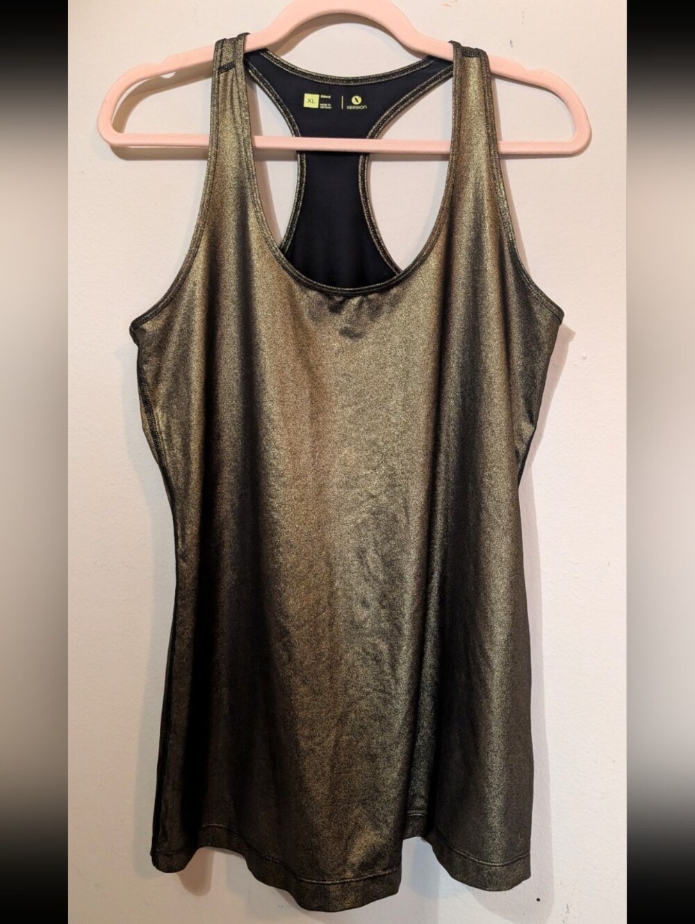 Metallic Sport Tank Racerback Xersion Size XL
